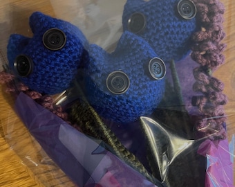 Crocheted Coraline bouquet