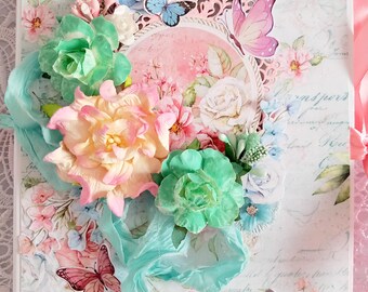 Bröllops- eller bröllopsdagspresent till par, handgjort album/album till vän