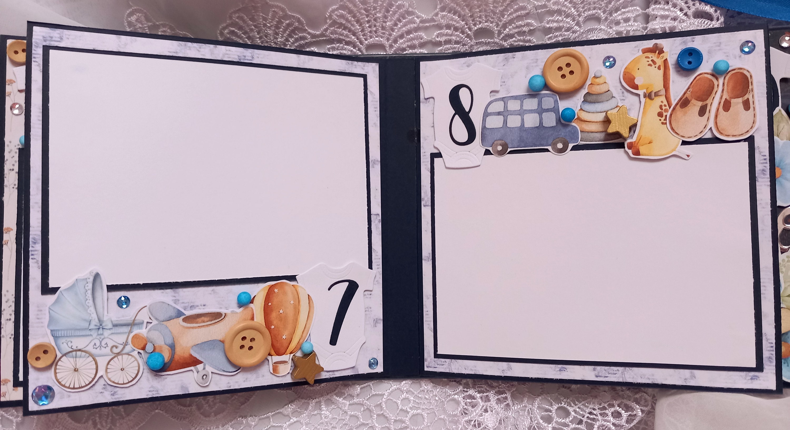 Planets Space Photo Album, Boy Photo Book, 4x6, 5x7, 8x10 Vinyl Photo Album,  Boy Memory Book, School Photo Album, Planets Memory Book 