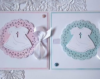 Baptism Day Invitations Christening invitations handmade girl boy