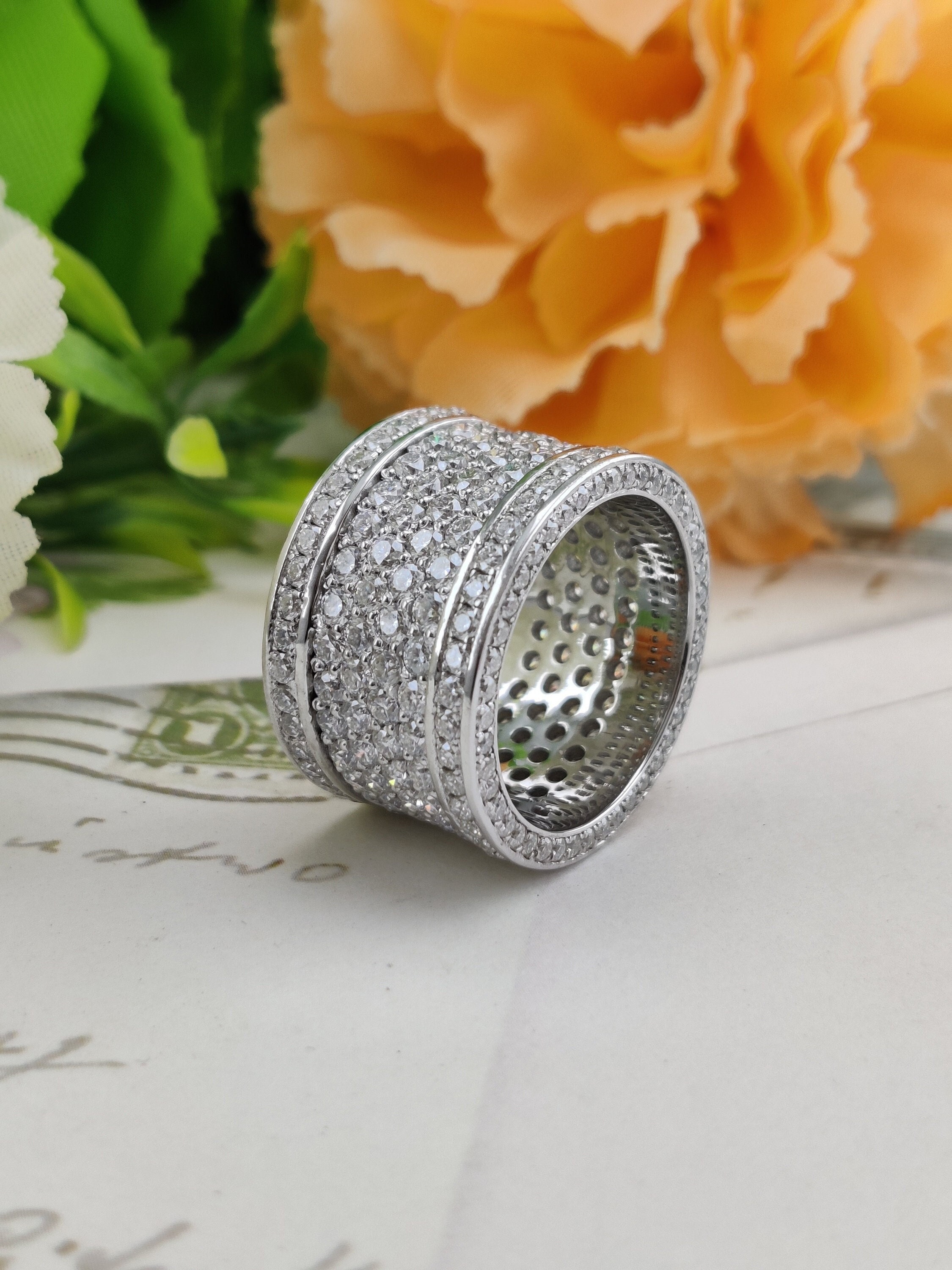 Iced Out Ring Etsy UK