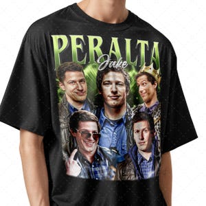 Jake Peralta Inspired Tee, Unisex T-Shirt with Jake Peralta, Fan Gift, Graphic Tee, Casual Top
