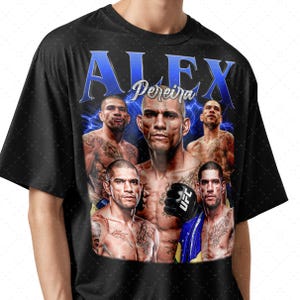 Alex Pereira Inspired Tee, Unisex T-Shirt with Alex Pereira, UFC Fan Gift, Graphic Tee, Casual Top