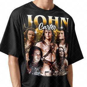 Koszulka inspirowana Johnem Carterem, koszulka unisex z Johnem Carterem, prezent dla graczy, koszulka z grafiką, luźna koszulka