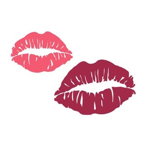 Kuss | Kuss SVG | Lippen | Lippen SVG | Valentinstag | Valentinstag | Valentinstag Dekor | Rote Lippen | Lippenstift | Liebe | XOXO