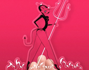 Devil // Clear Vinyl Sticker