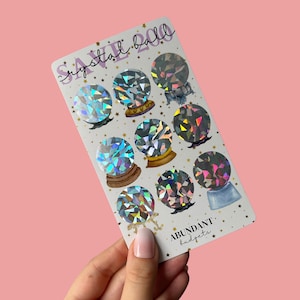 Crystal Ball • Scratch and Save Challenge • Fits Cash Envelope • Abundant Budgets