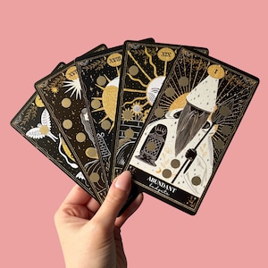 Abundant Tarot • Scratch and Save Challenges • Fits Cash Envelope • Abundant Budgets