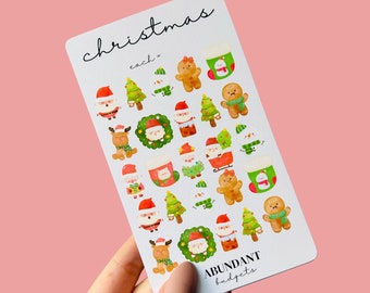 Christmas Savings Tracker • Fits Cash Envelope • Abundant Budgets