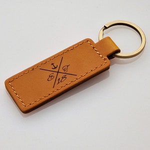 Leather keychain, personalized gift, custom engraving, engraving, gift, Valentine&#39;s Day, Mother&#39;s Day, Father&#39;s Day
