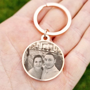 Photo keychain, photo engraving, custom engraving, gift, engraving, love, Mother&#39;s Day, Valentine&#39;s Day, stainless steel, picture engraving