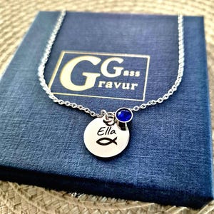 Personalized necklace, communion, confirmation, confirmation, personalized gift, necklace