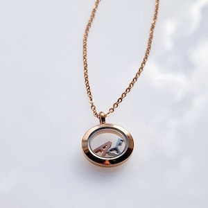 Medallón personalizado 20 mm, collar, carta, dijes, recuerdos, regalo, San Valentín, Día de la Madre, amor