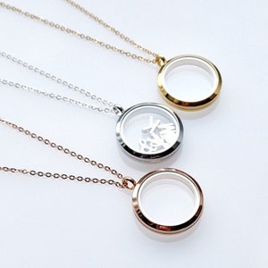 Medallón personalizado 30 mm, collar, carta, dijes, recuerdos, regalo, San Valentín, Día de la Madre, Día del Padre
