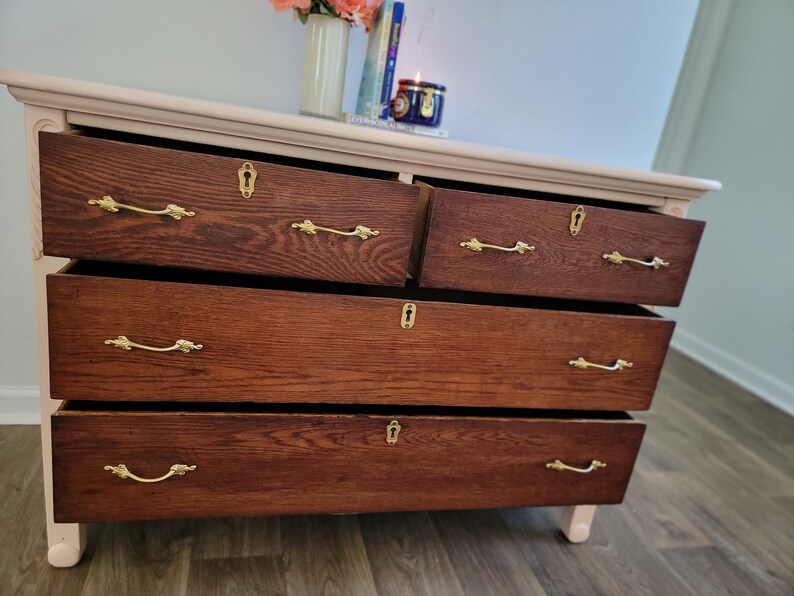 SOLD DON'T PURCHASE Solid Wood Antique Dresser Etsy