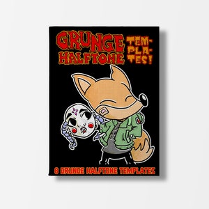 Grunge Halftone Template Bundle