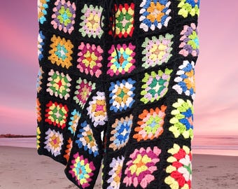 Crochet Granny square shorts, Colorful Men&#39;s Ethnic Shorts,Hand Knitted Crochet Shorts,Men&#39;s Shorts, Crochet Men&#39;s Beach Shorts,For Her Gift