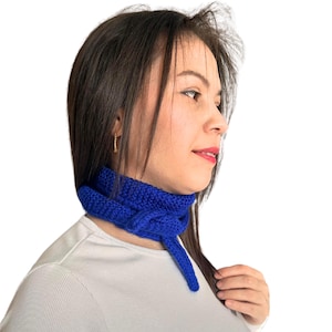 Handknit Sophie Scarf , Small Knitted Scarf , Custom Gift , Knitted Neck Scarf , Small Skinny Neckerchief,Handknit Scarf,Mothers Day
