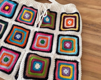 アイドル [MINYYUNY] Crochet Square Label Color アイドル [MINYYUNY