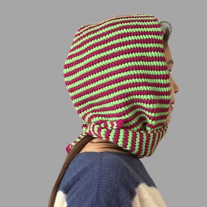 Crochet Hood Scarf,Knit Balaclava image 4