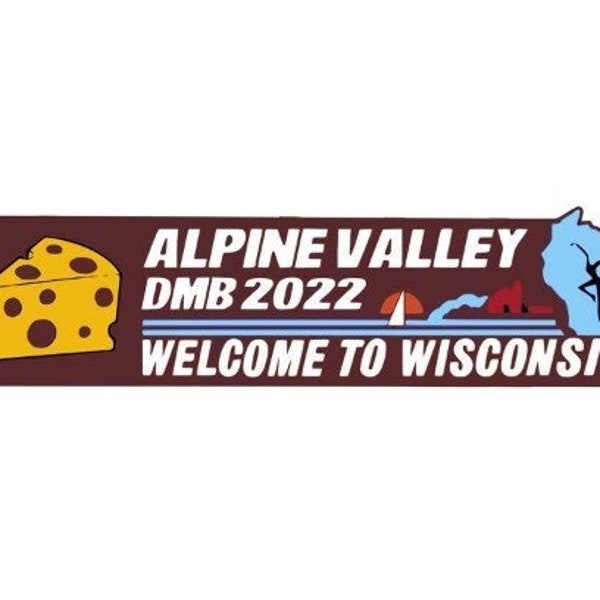 Alpine Valley 2022 Dave Matthews Band DMB sticker version 1