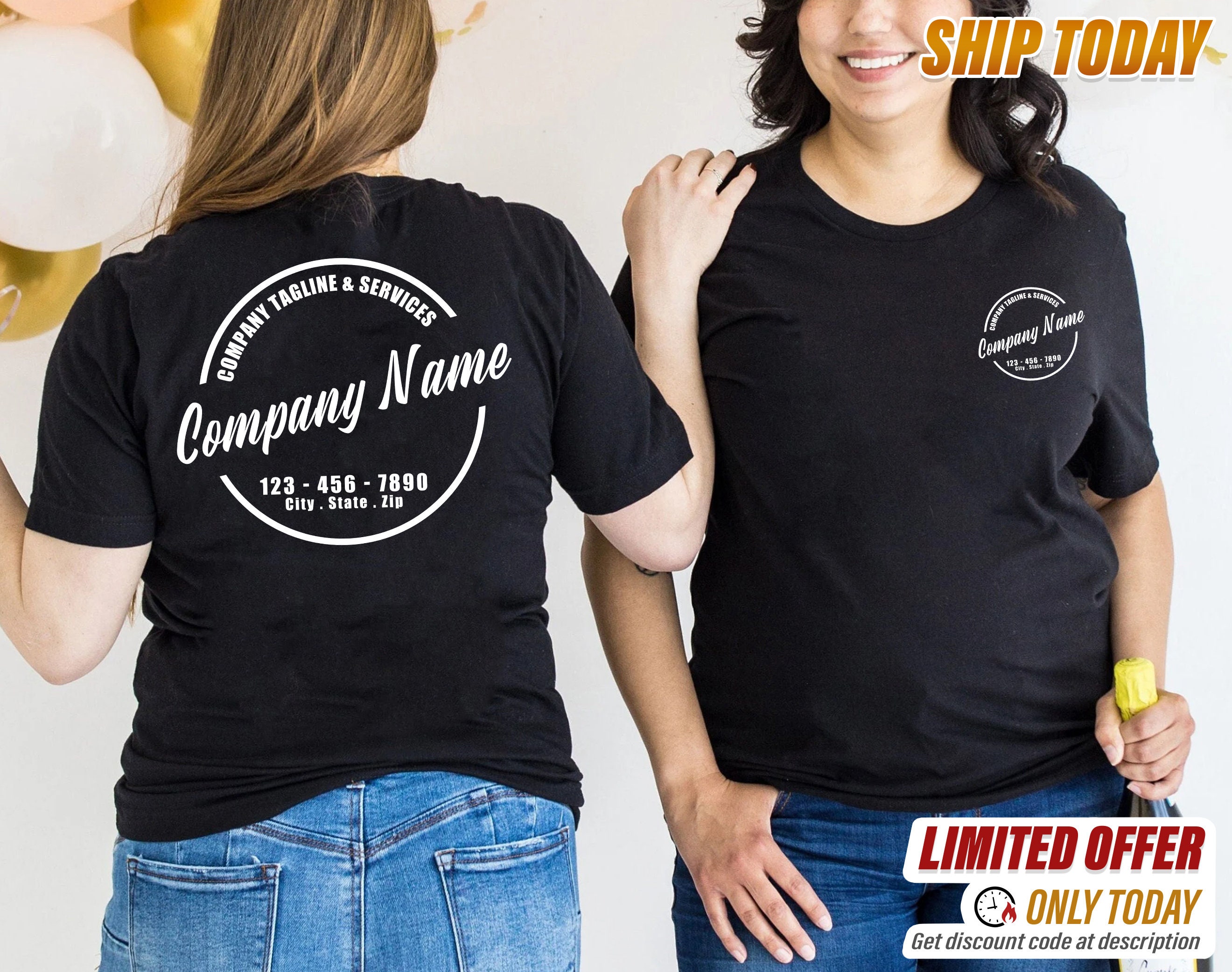business t shirts with logo