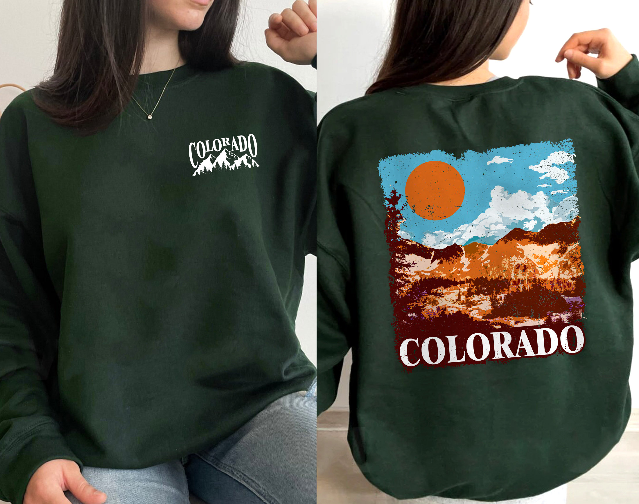 CustomCat Colorado Avalanche Vintage NHL Crewneck Sweatshirt Ash / 4XL