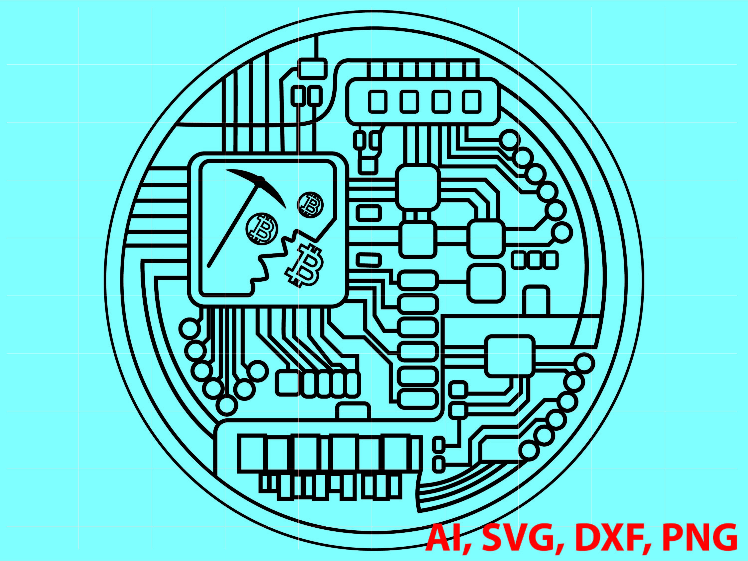 Custom Bit Bitcoin Bit Coin Custom, Ai, Vector, SVG, DXF, PNG, Digital - Etsy