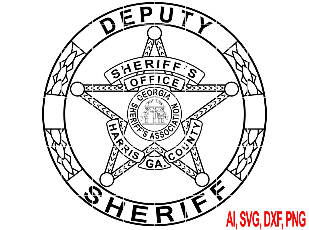 Harris County Sheriff Badge Vector Art - Etsy
