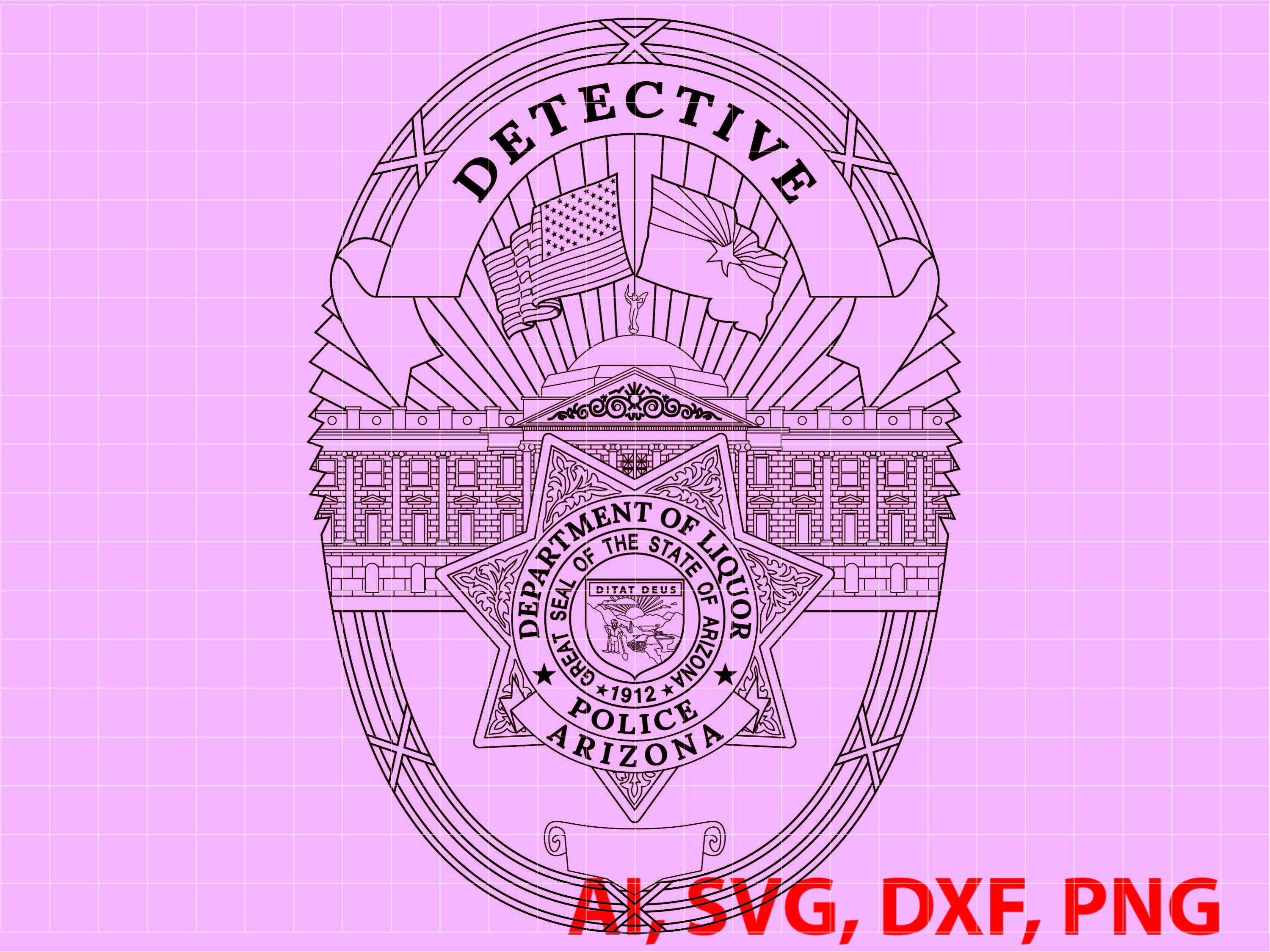 Arizona police badge - Etsy 日本