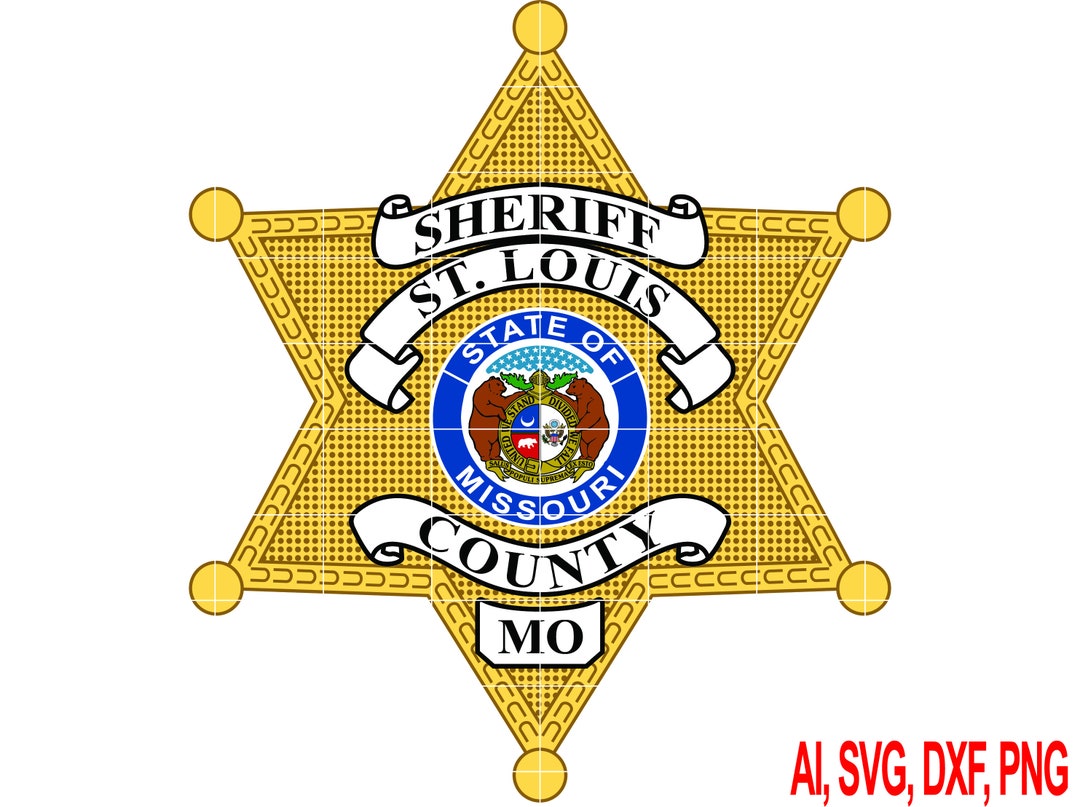 St. Louis County Sheriff Badge Vector Art (SVG, DXF, PNG) - Etsy