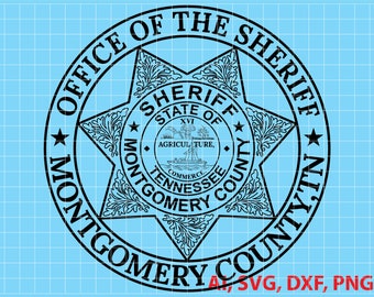 Montgomery County Tennessee Sheriff Logo Vector (SVG, DXF, PNG)
