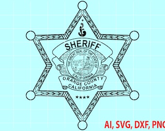 Orange County Sheriff Badge Vector File, Orange Sheriffs Office