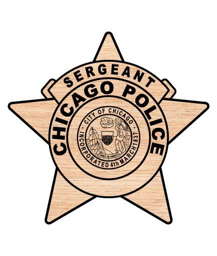 J*s様 Chicago Police Sergeant Badge 1353 Chicago Police Sergeant Badge SVG Vector - Etsy