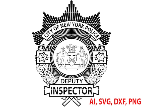 ニューヨーク市警察 中尉バッジ New York Police Deputy Inspector Badge, Logo, Seal, Custom