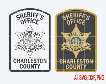 Parche del Sheriff del Condado de Charleston SVG