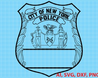 NYPD Badge Vector: City of New York Police Logo (Digital)