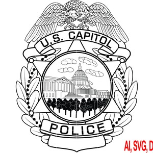 United States Capitol Police Badge, Logo, Seal, Custom, Ai, Vector, SVG, DXF, PNG, Digital