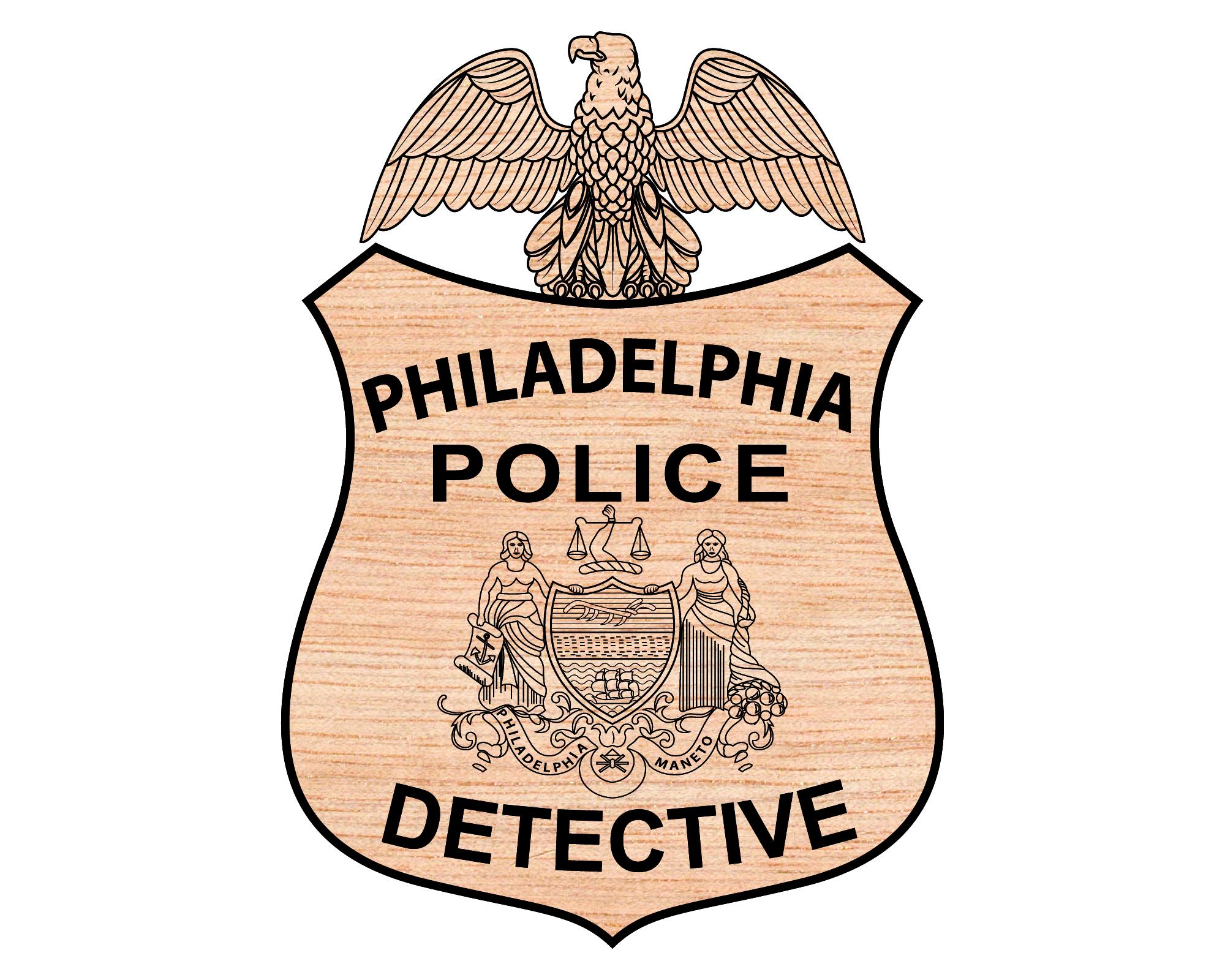 Philadelphia Detective Police Badge SVG Vector (digital) - Etsy