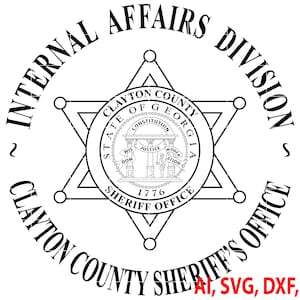 Distintivo dello sceriffo della contea di Clayton - Logo della divisione affari interni (digitale)