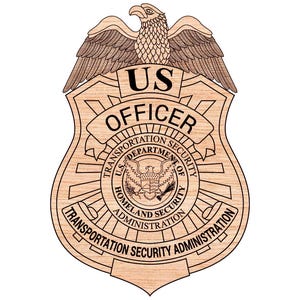 TSA Officer Badge Vector: Custom Logo Seal (Digital)