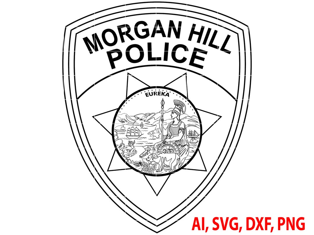 Hill Police Badge, Logo, Seal, Custom, Ai, Vector, SVG, DXF, PNG, Digital Etsy
