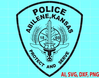 Abilene Texas Police Badge SVG