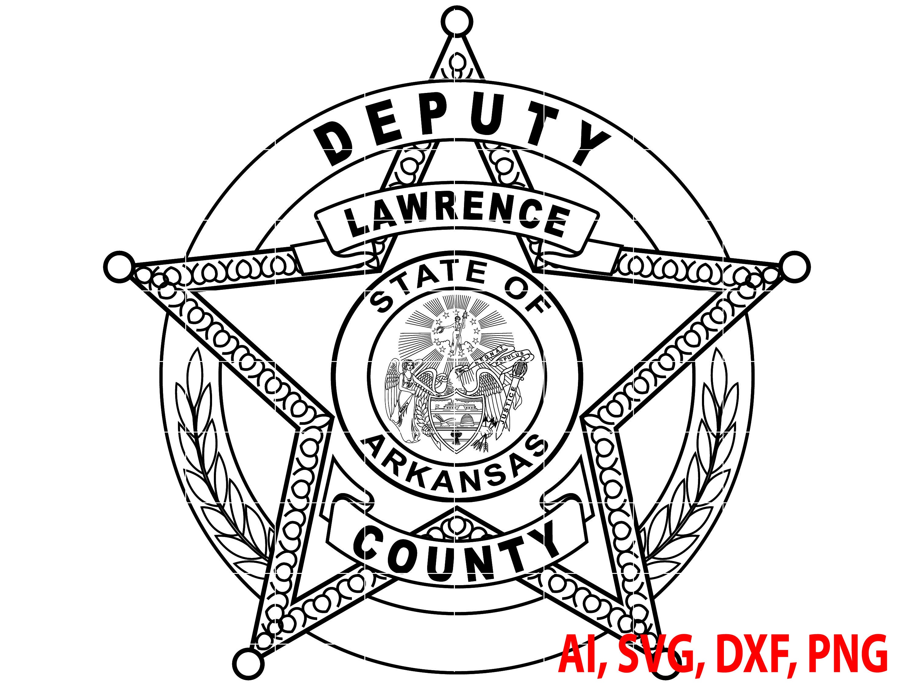 Arkansas county sheriff law enforcement badge