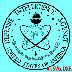 U S A Defense Intelligence Agency Badge, Logo, Seal, Custom, Ai, Vector, SVG, DXF, PNG, Digital