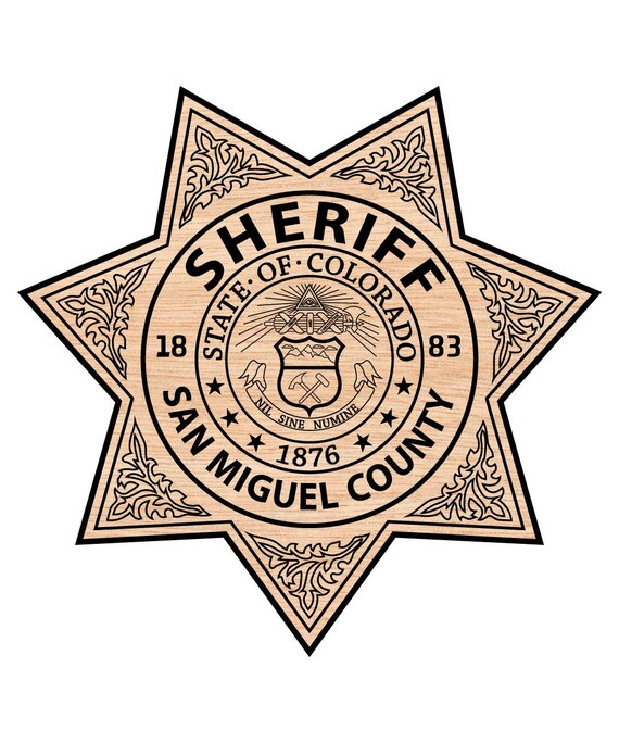 San Miguel County Sheriff Badge SVG Vector (digital Download