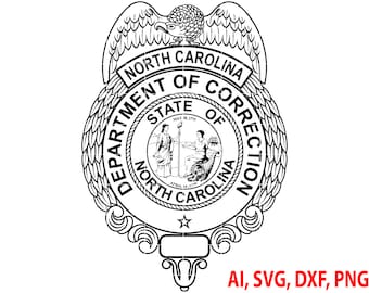 Logotipo vectorial del Departamento de Correcciones de Carolina del Norte (digital)