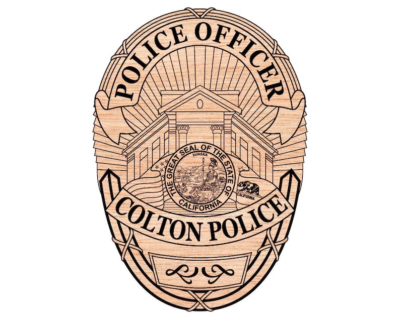 Colton Police Department Badge SVG Vector Logo (digital Download) - Etsy