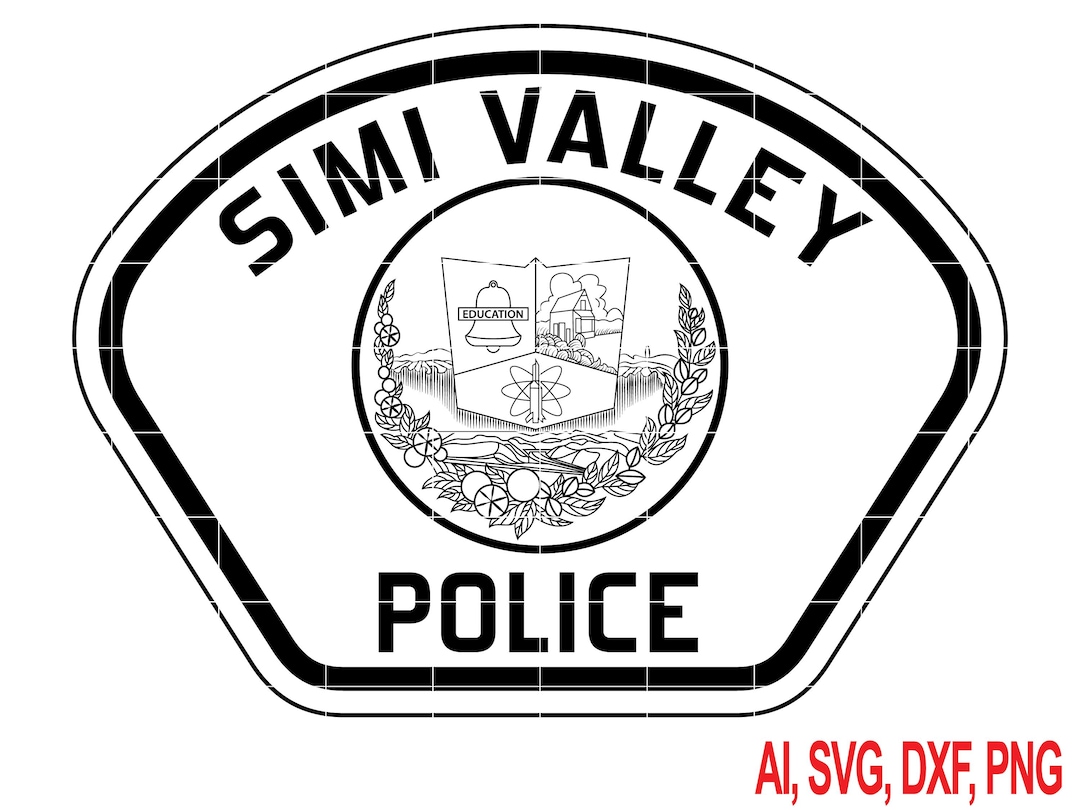 Simi Valley Police Patch SVG Vector Badge - Etsy