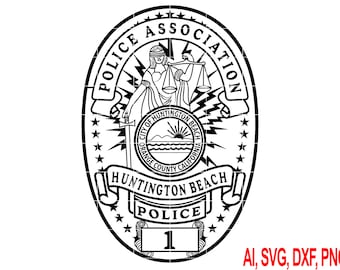 Insignia de la Asociación de Policía de Huntington Beach